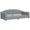 vidaXL Divano Letto con Letto Estraibile Grigio Chiaro 90x200 Tessuto