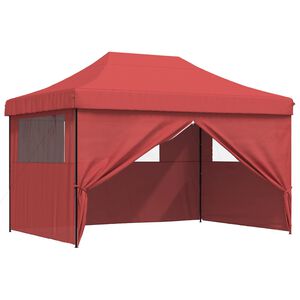 vidaXL Tenda Party Borgogna 279 x 410 x 315 cm Tessuto Oxford