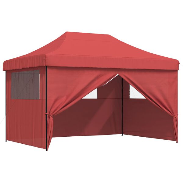 vidaXL Tenda Party Borgogna 279 x 410 x 315 cm Tessuto Oxford