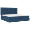vidaXL Letto con contenitore e LED con led Blu 200 x 200 cm Poliestere