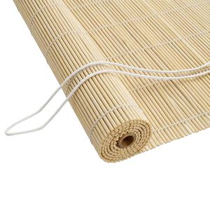 vidaXL Tenda a rullo Naturale 160 x 160 cm Bamb&ugrave;
