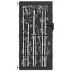 vidaXL Cancello da giardino 85 x 200 cm Nero Bloccabile
