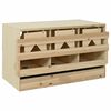 vidaXL Casetta Cova per Galline 3 Scomparti 96x40x45 cm Legno di Pino