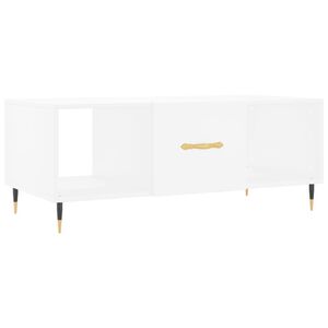 vidaXL Tavolino da Salotto Bianco 102x50x40 cm in Legno Multistrato