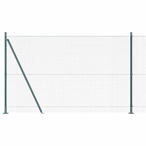 vidaXL Recinzione Metallica Saldato con Base in Cemento 25 x 1,5 m