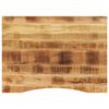 vidaXL Piano Scrivania con Curva 100x80x2,5cm Massello Grezzo di Mango