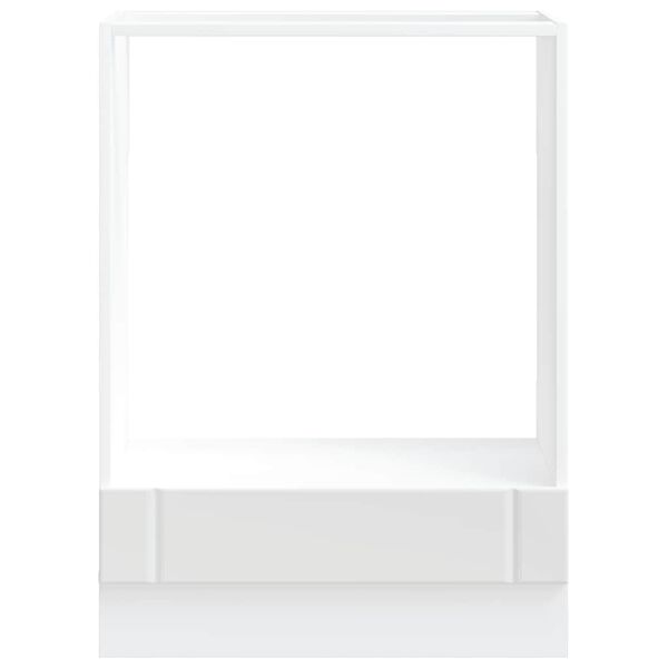 vidaXL Armadio Forno Lucca Bianco in Legno Multistrato