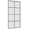 vidaXL Porta Scorrevole con Ferramenta Nera 102,5x205 cm in Vetro ESG