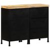 vidaXL Credenza con 6 Cassetti in Legno di Mango Grezzo