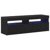 vidaXL Mobile TV 120 x 35 x 40 cm Rovere Nero Legno ingegnerizzato