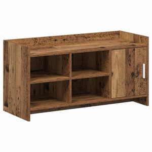 vidaXL Mobile per scarpe con porta Legno antico 100 x 39,5 x 51 cm