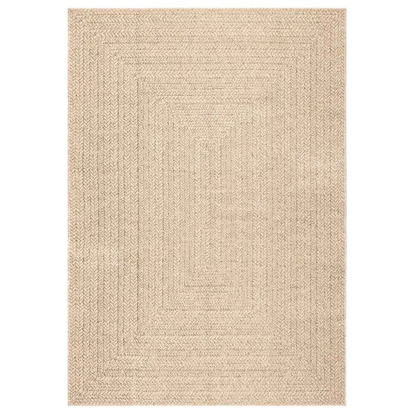 vidaXL Tappeto ZIZUR Beige 200x290 cm Aspetto Iuta Interni ed Esterni