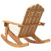 vidaXL Sedia a Dondolo Adirondack con Cuscini Legno Massello di Acacia