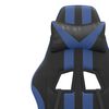 vidaXL Sedia da Gaming Nera e Blu in Similpelle