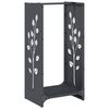 vidaXL Rastrelliera per Legna da Ardere Antracite 40x30x80 cm
