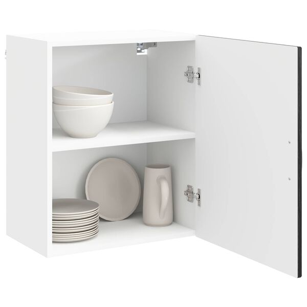 vidaXL Mobile da cucina con porta Kalmar Rovere Nero 50 x 31 x 60 cm