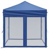 vidaXL Tenda per Feste Pieghevole con Pareti Laterali Blu 2x2 m