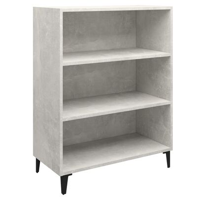 vidaXL Credenza Grigio Cemento 69,5x32,5x90 cm in Legno Multistrato