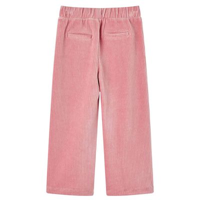 Pantaloni per Bambini in Velluto a Coste Rosa Chiaro 92