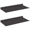 vidaXL Mensola sospesa 2 pcs Nero 40 x 17,5 x 2,5 cm Acciaio