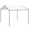 vidaXL Gazebo 4 x 4 x 2,6 m Bianco Acciaio e Poliestere 180 gsm