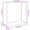 vidaXL Rack per Legna da Ardere 100x40x100 cm in Acciaio Corten