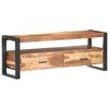 vidaXL Mobile Porta TV 120x35x45 cm Legno Massello con Finitura Ambra