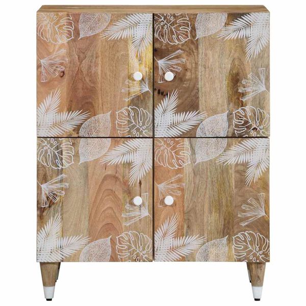 vidaXL Credenza 60x33,5x75 cm in Legno Massello di Mango