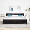 vidaXL Letto a molle con materasso Nero 200 x 200 cm Velluto