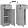 vidaXL Set Mobili da Bagno 3 pz Grigio Sonoma in Legno Multistrato