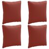 vidaXL Cuscini per Schiena a 4 Pezzi PUTTEN 4 pcs 100% Poliestere