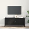 vidaXL Mobile TV Rovere Nero 100 x 35 x 45 cm Legno multistrato