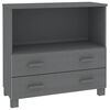 vidaXL Credenza HAMAR Grigio Scuro 85x35x80 cm Legno Massello di Pino
