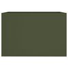 vidaXL Fioriera Verde Oliva 62x30x29 cm in Acciaio