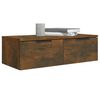 vidaXL Mobili Pensili 2 pz Rovere Fumo 68x30x20 cm Legno Multistrato