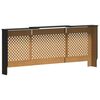 vidaXL Copertura per Radiatore Nera in MDF 205 cm