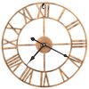 vidaXL Orologio da Parete in Metallo 40 cm Dorato