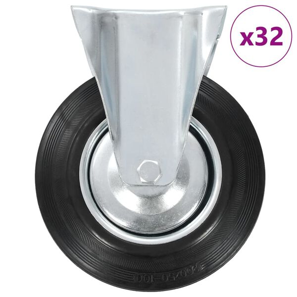 vidaXL Rotelle Fisse 32 pz 200 mm