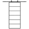 vidaXL Porta Scorrevole con Ferramenta Nera 90x205 cm in Vetro ESG