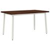 vidaXL Tavolo da pranzo con bordo vivo 140 x 80 x 75 cm