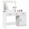 vidaXL Tavolo da Trucco 2 pcs Bianco 40 x 41 x 75 cm Legno multistrato