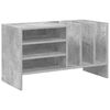 vidaXL Mobile porta vinili Grigio cemento 78.5 x 35 x 45 cm