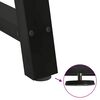 vidaXL Gambe per tavolo da pranzo a forma di A 2 pz nere 80x(72-73) cm in acciaio