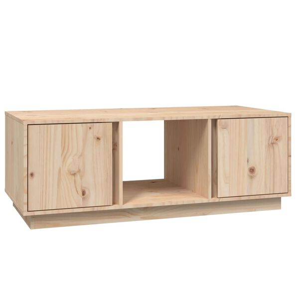 vidaXL Tavolino da Salotto 110x50x40 cm in Legno Massello di Pino