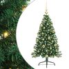 vidaXL Albero di Natale artificiale con luci integrate Verde 120 cm