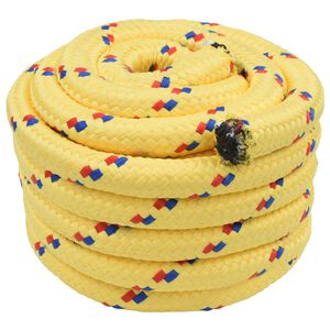 vidaXL Corda da Barca 3 mm 50 m Giallo