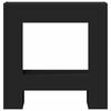 vidaXL Cornice per Camino Nera 81x18x82 cm in Truciolato