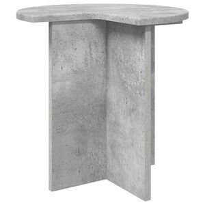vidaXL Tavolo laterale con archiviazione Grigio Cemento &Oslash; 39 x 38 cm