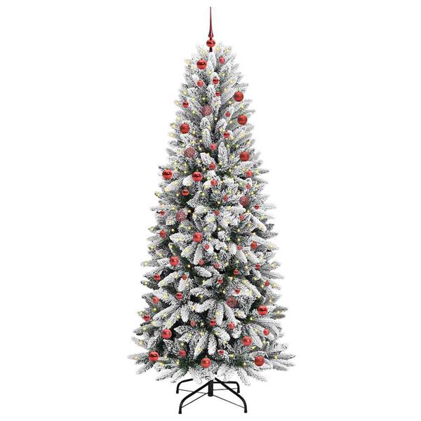 vidaXL Albero di Natale artificiale con 300 LED Bianco 210 cm