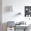 vidaXL Scaffali a Parete 2 pz Rovere e Bianco 23x23,5x3,8 cm in MDF